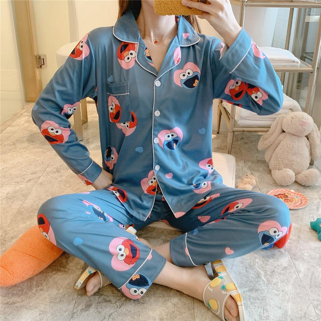 Bộ Đồ Ngủ Thời Trang Đáng Yêu Quyến Rũ Cho Nữ đồ ngủ Váy ngủ pyjamas pijama nam nữ mùa hè đồ đôi pijama ngắn lụa satin dễ thương bigsize đồ mặc nhà cao cấp