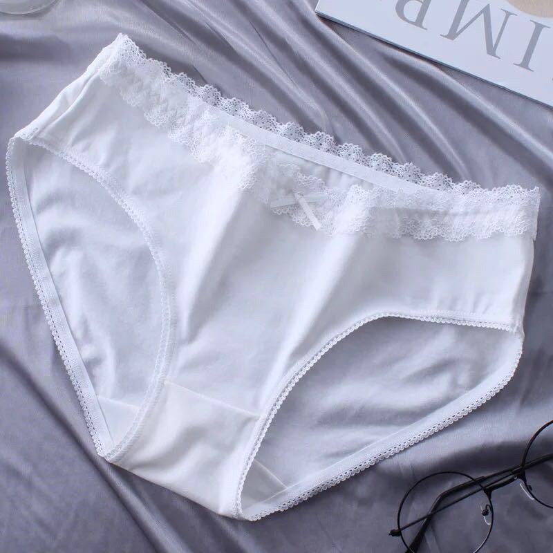 [Đuợc Chọn màu] Quần lót Cotton Viền ren Dễ Thương , Quần chip Nữ mịn mát