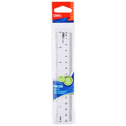 Thước Kẻ Mica (15cm, 20cm, 30cm) - DELI