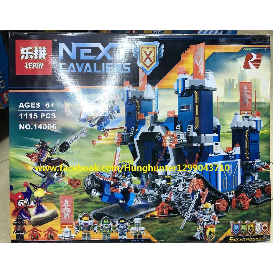 Lego Nexo Knight Pháo đài di động Lepin 14006