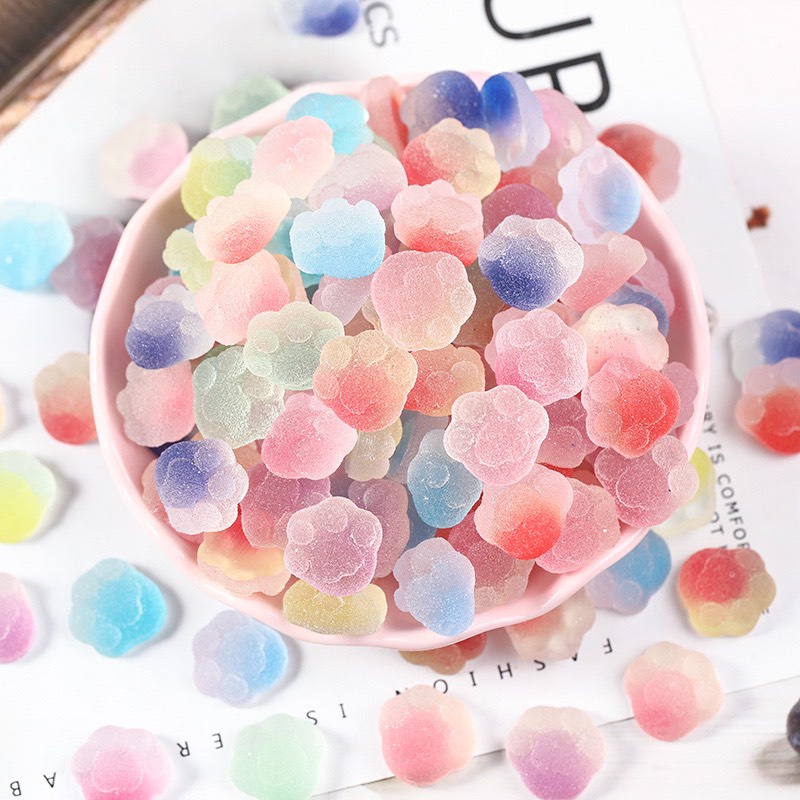 Sticker 3D nhũ lấp lánh dễ thương trang trí ốp điện thoại, bình nước có sẵn keo dán 2 chiều