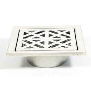 Hố ga thoát sàn Inox chống hôi 15x15cm ống thoát
