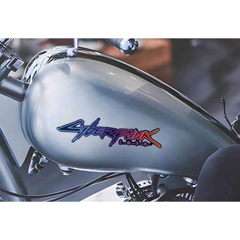 Cyberpunk 2077 Sticker Ô tô Xe máy Xe tay ga Motocross Xe đạp Phản quang Decal dán sửa đổi mát mẻ cho Honda