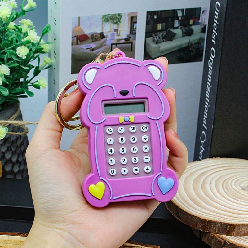 Móc Khóa Hình Gấu Máy Tính Dễ Thương