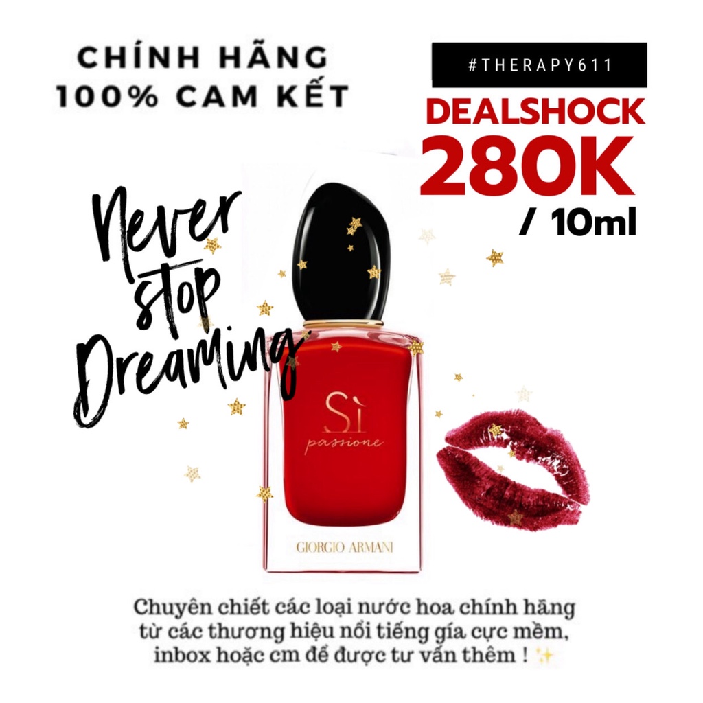 ..::✨Nước Hoa Giorgio Armani Sì Passione (mẫu thử) 5ml/10ml/20ml✨::..