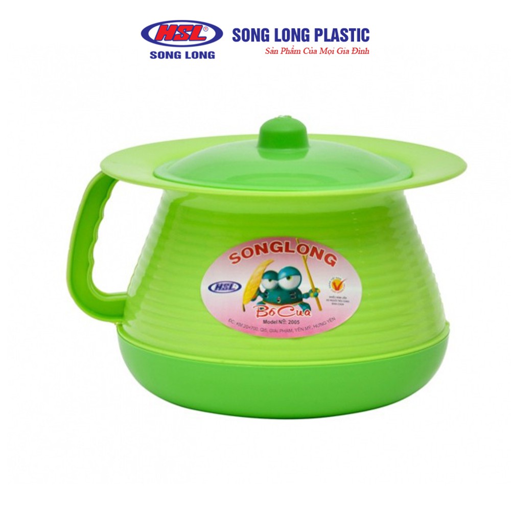 Bô vệ sinh trẻ em tròn có nắp đậy nhựa Song Long Plastic cao cấp 2218