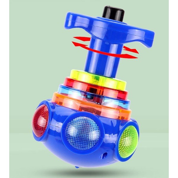 Con quay phát sáng, có nhạc cho bé