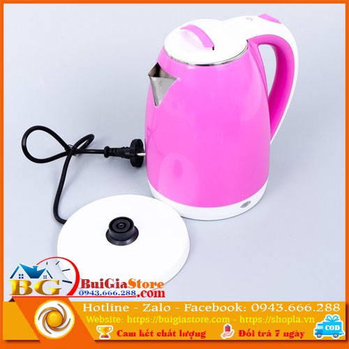 Ấm siêu tốc 2 lớp Kettle ( màu ngẫu nhiên)