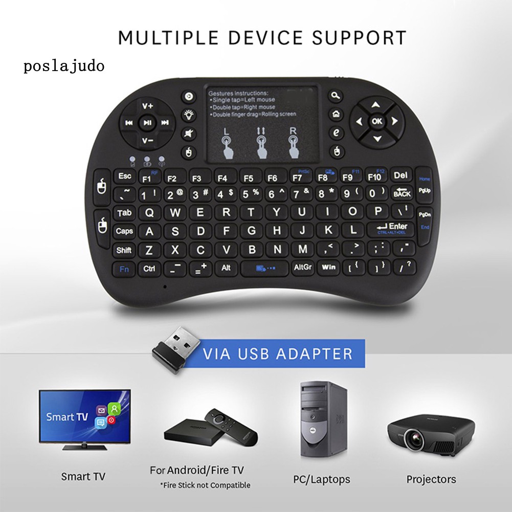 Bàn Phím Bluetooth Không Dây Mini I8 2.4g Có Cảm Ứng Cho Pc Laptop | BigBuy360 - bigbuy360.vn