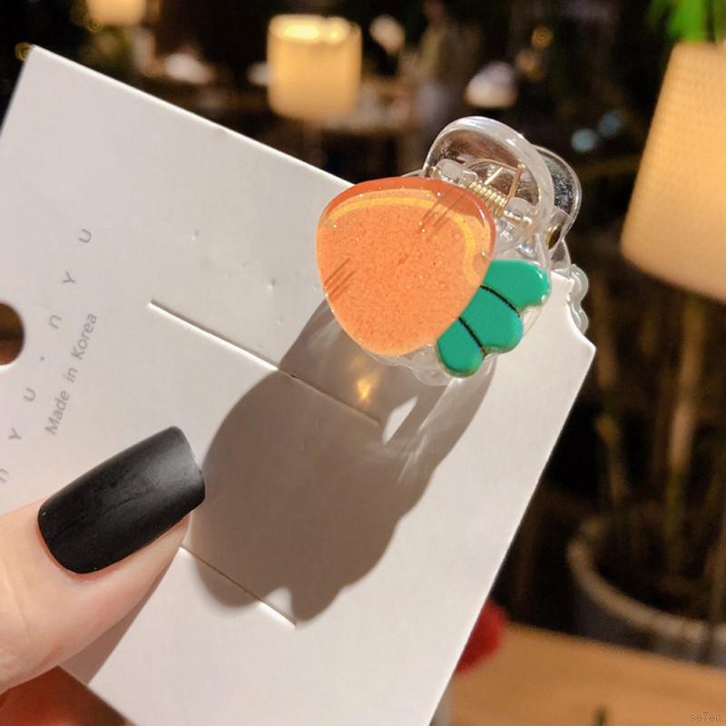 Kẹp tóc nhựa trang trí trái cây xinh xắn cho bé gái