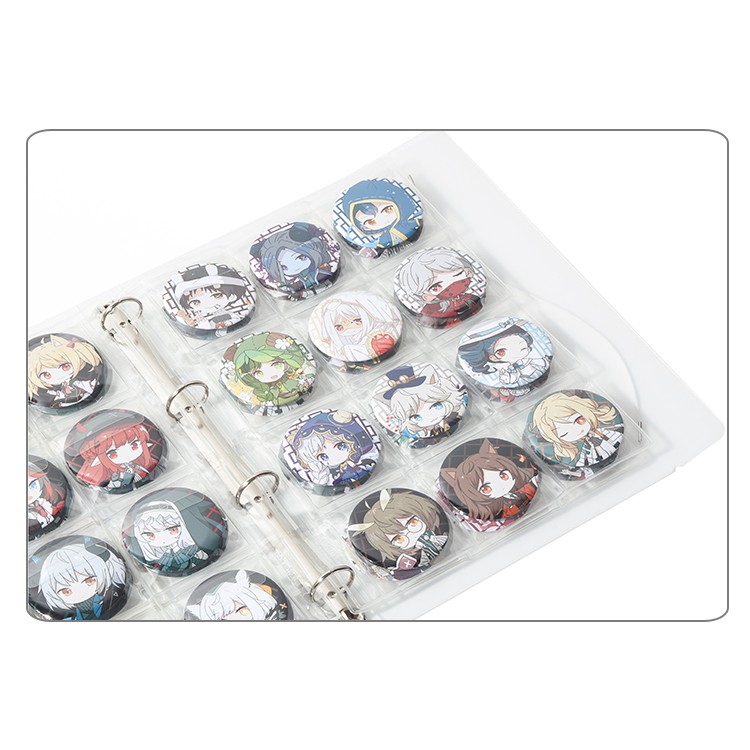 Sổ đựng huy hiệu móc khóa standee manga anime album đựng tranh ảnh