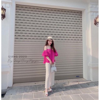 ⚡Flash Sale⚡VP01  Áo croptop trễ vai tay bồng Hottrend