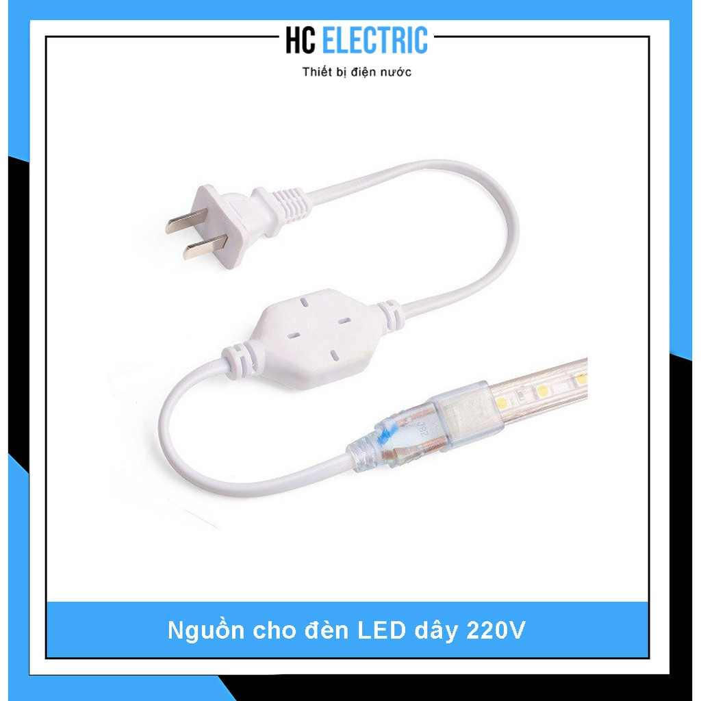 ( Đơn giá theo mét ) Đèn LED Dây đôi 2835 - 5730 - 220V đơn sắc nhiều màu , siêu sáng, siêu tiết kiệm, dùng được ngoài t