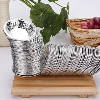 50 Đế giấy Bạc nướng bánh, nướng hàu, Đế tart dùng 1 lần[ Hàng Có sẵn]