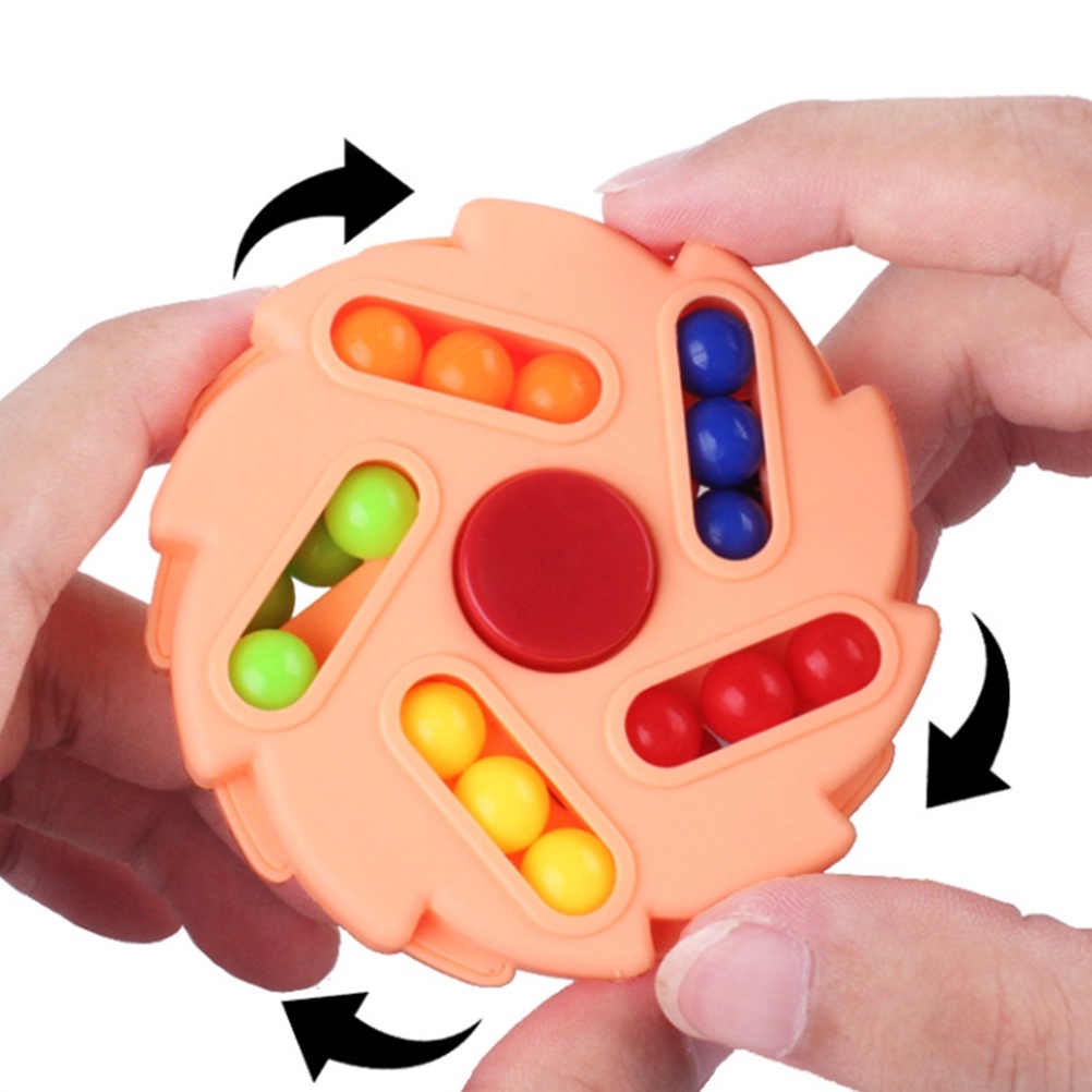 Đồ Chơi Rubik Con Quay Fidget Spinner Hạt Đậu Giúp Giảm Stress Cho Trẻ Em Và Người Lớn