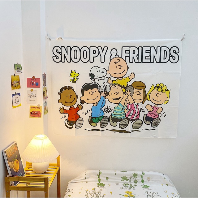 Tranh vải Snoopy size 75x100cm ( 5 mẫu)