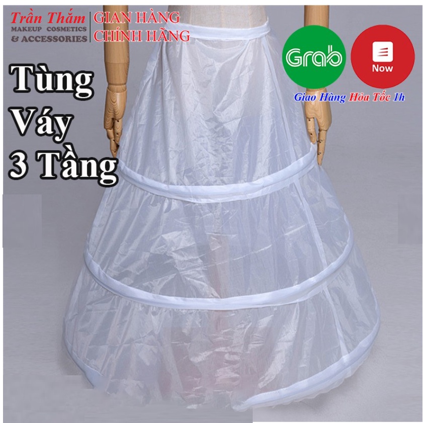 Tùng váy 3 tầng tiện lợi làm cho váy xòe