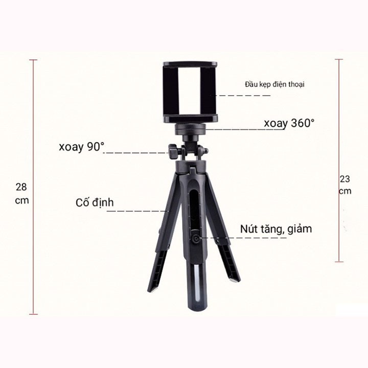 [FREESHIP] Gía đỡ điện thoại chụp hình quay phim mini Tripod 3 chân | WebRaoVat - webraovat.net.vn