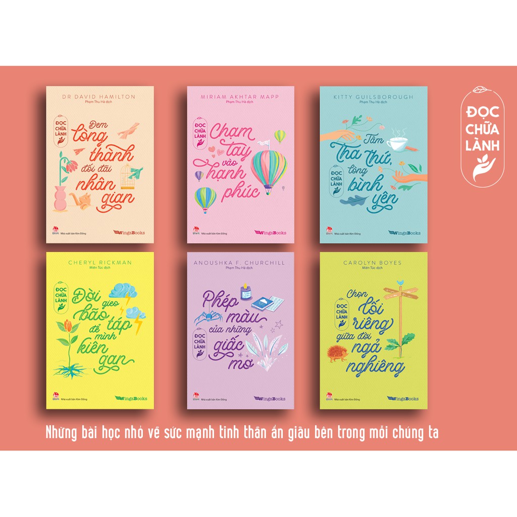 Sách - Combo Đọc chữa lành (6 cuốn) có mã lẻ