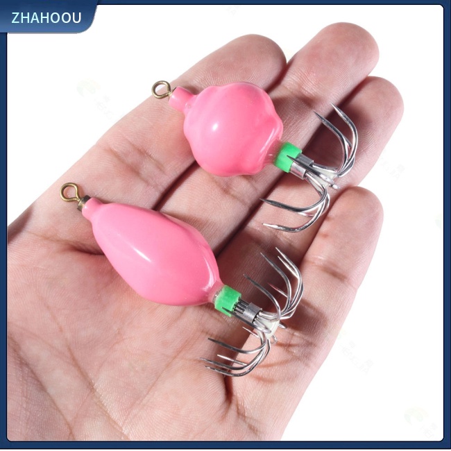 ☃Nhà☃ Mồi Câu Cá Nhân Tạo Hình Con Mực Phát Sáng Trọng Lượng Nhẹ 50.6g