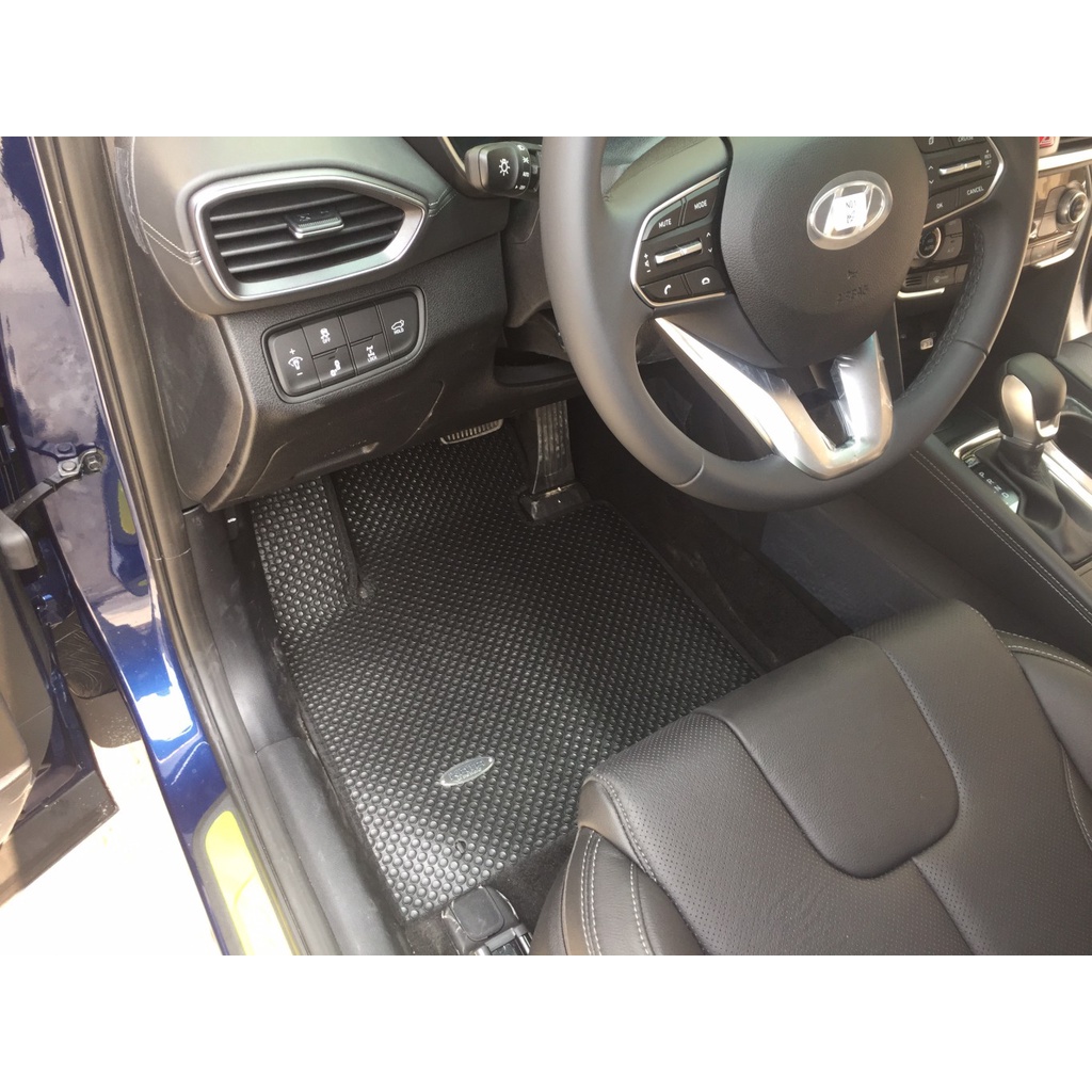 Thảm Lót Sàn Ô Tô KATA Cao Cấp Cho Xe Hyundai Santafe  - Không mùi, Không ẩm mốc, Dễ dàng vệ sinh