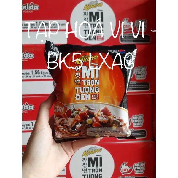 Mì trộn tương đen CAY - gói