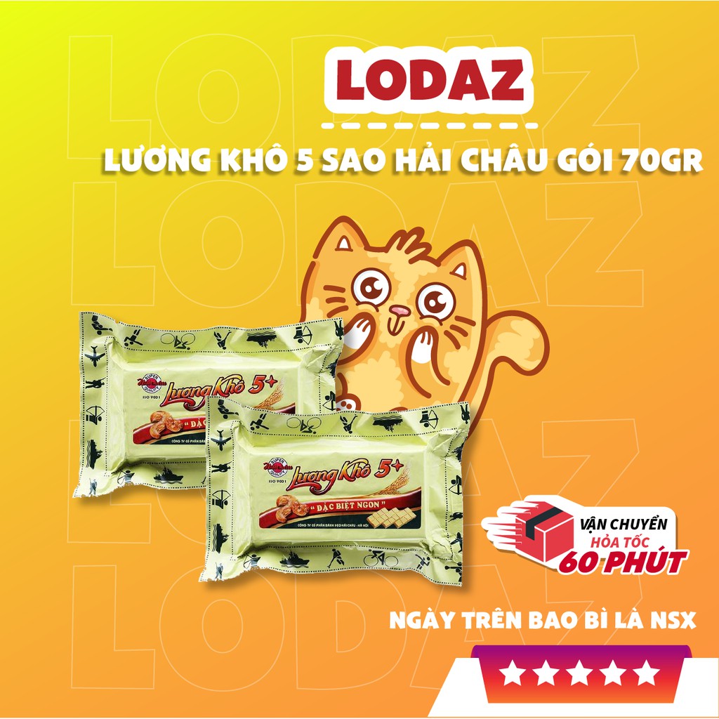 Lương khô 5 sao Hải Châu gói 70gr (Ngày trên bao bì là NSX)