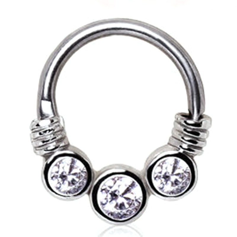 Mũi Thép Không Gỉ Đính Đá Độc Đáo Thời Trang