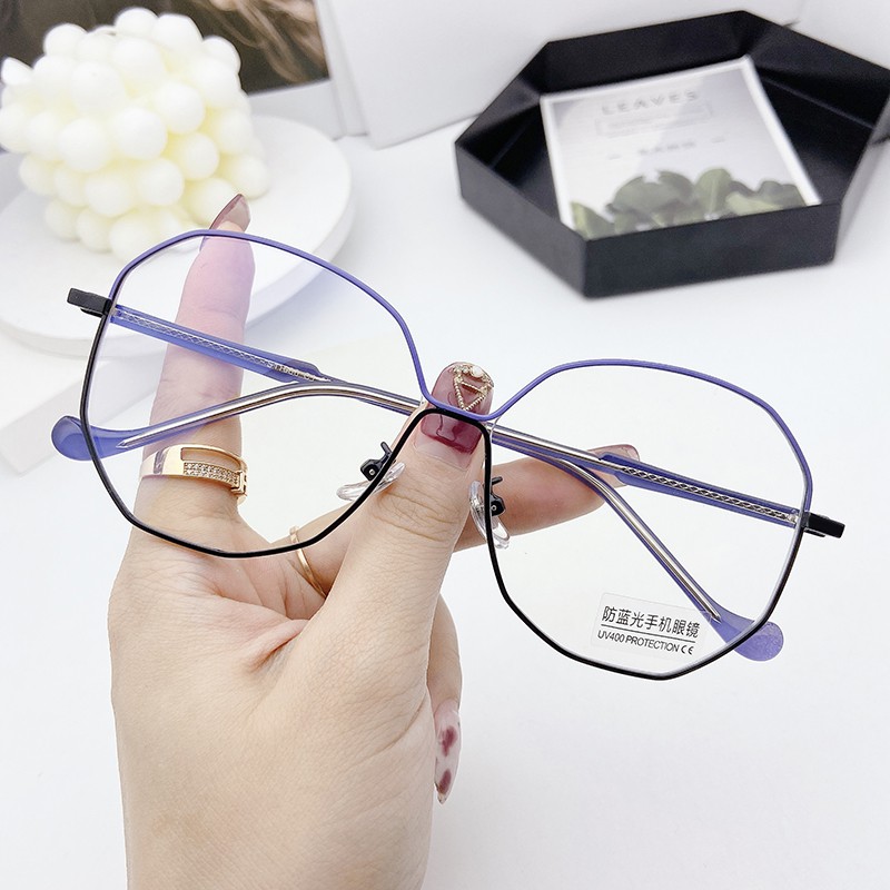 Mắt Kính Gọng Tròn Chống Ánh Sáng Xanh Thời Trang Nhật Bản Jz11686