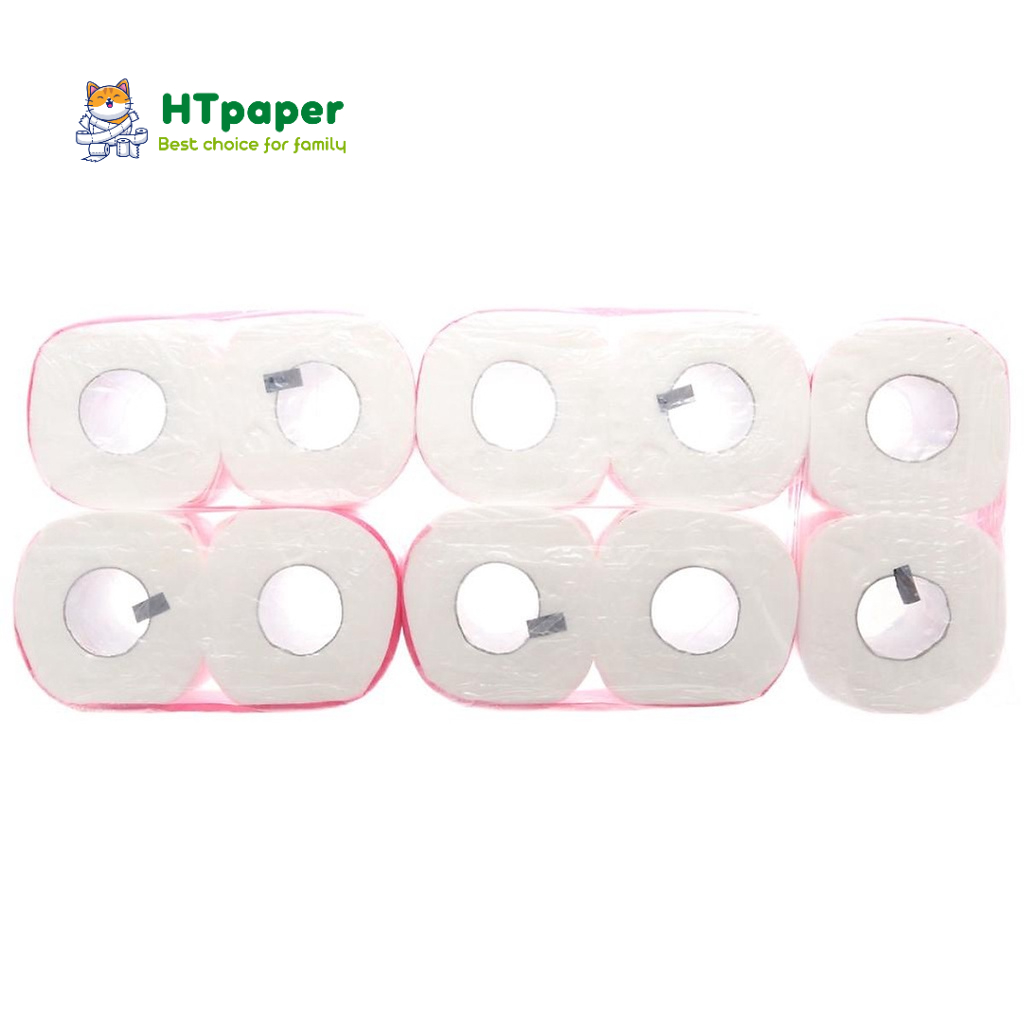 Gói 2 cuộn Giấy Vệ Sinh À La Vie Hồng cao cấp có lõi chính hãng