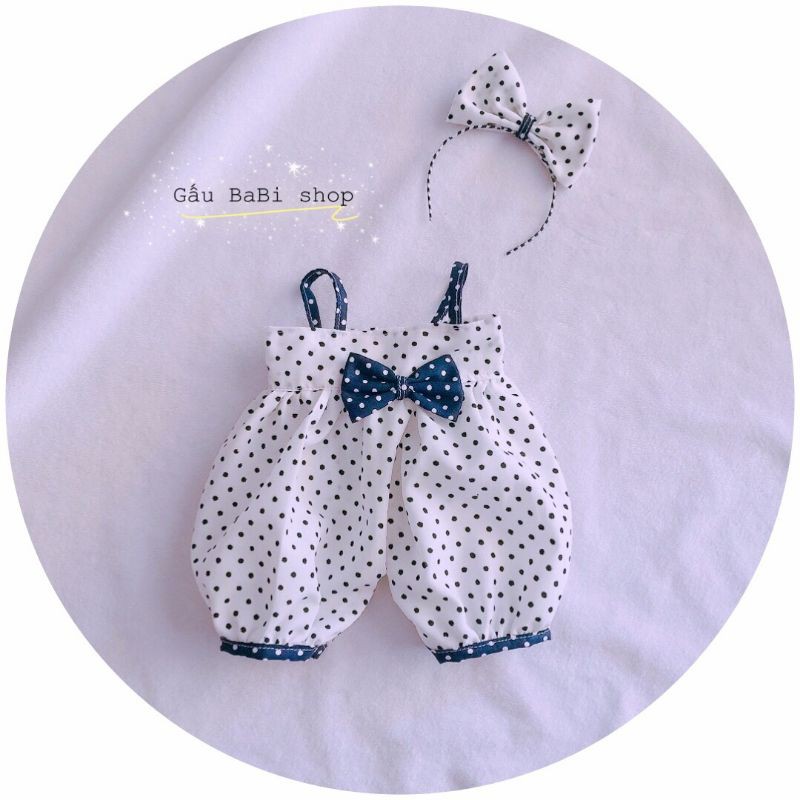 Set yếm liền cho búp bê size nendoll, 1/8, 1/6, doll bông 15cm, 20cm, barbies, xinji, blythe, animator