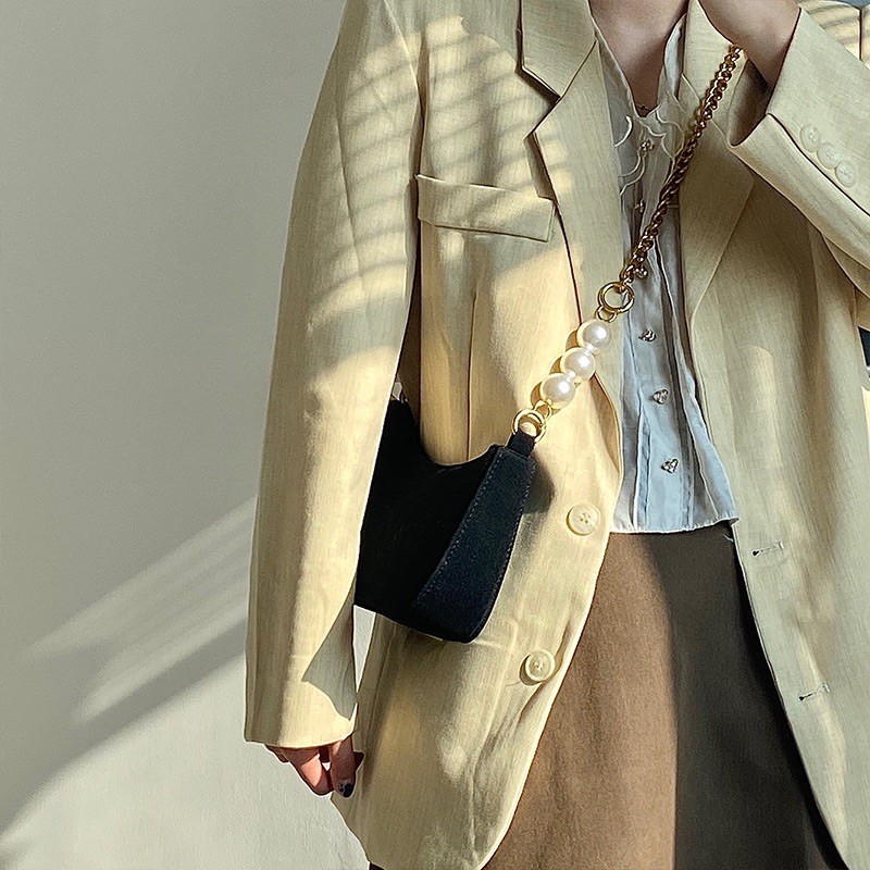 [Hàng có sẵn]  Túi retro chuỗi ngọc 2021