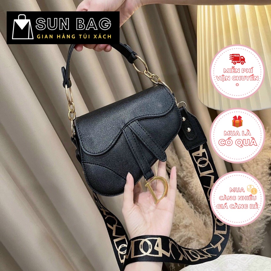 Túi xách nữ đeo chéo, túi đi chơi, đi học, da cao cấp size 20cm SB002