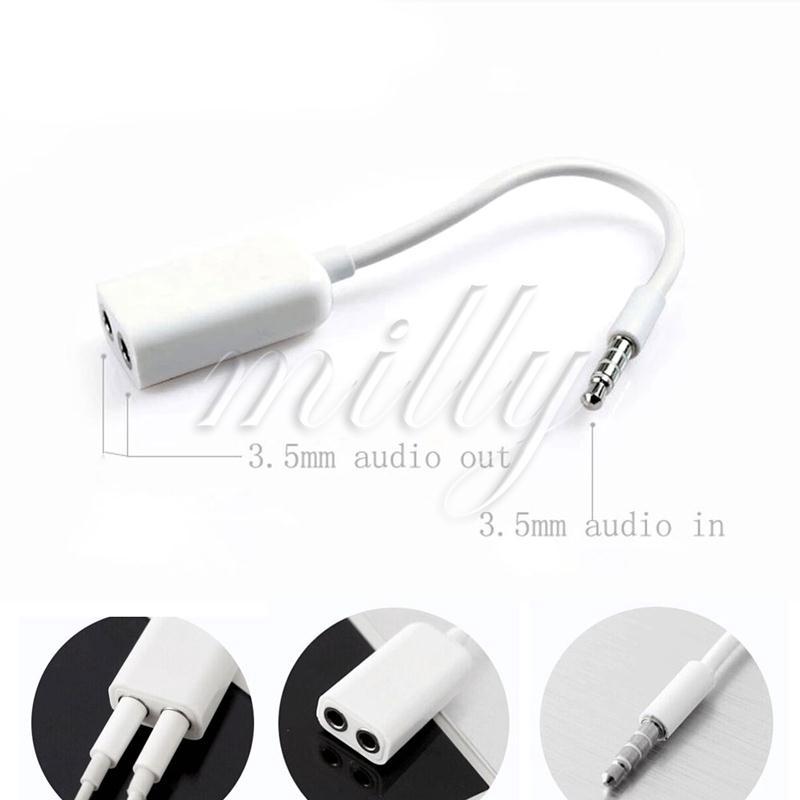 Đầu chia 2 cổng âm thanh 3.5mm
