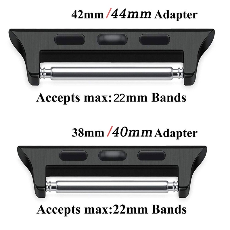 Đầu nối dây đồng hồ Apple Watch Series 7 45mm 40mm 44mm 38mm bằng thép không gỉ