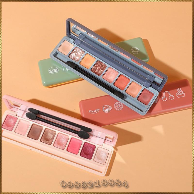 Phấn mắt 8 ô kèm cọ Lameila Soft Eye Shadow trang điểm mắt LSE8