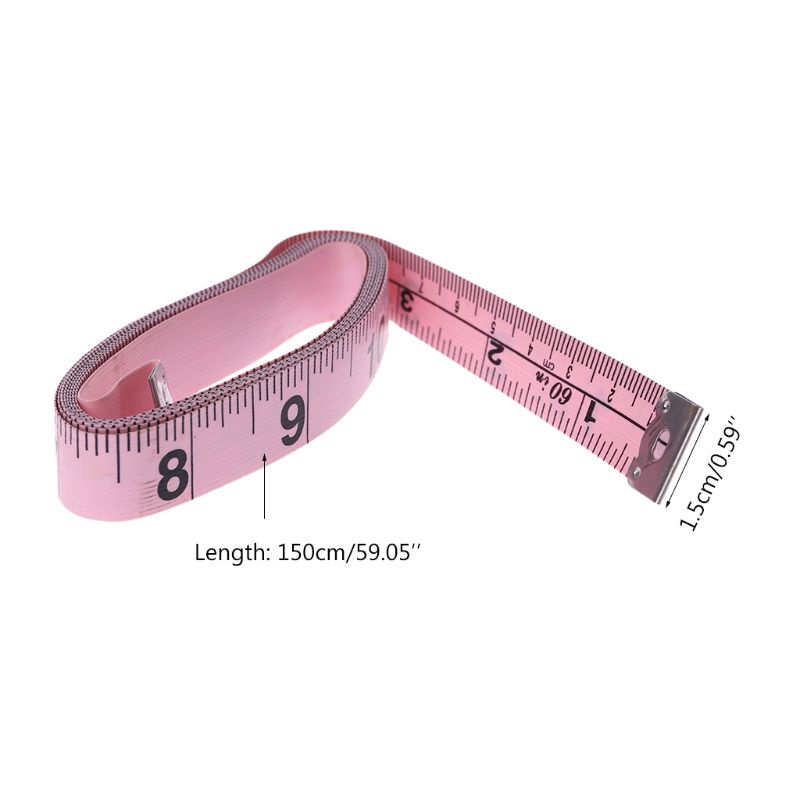 Thước Dây Màu Hồng Cho Thợ May 60-Inch / 150cm