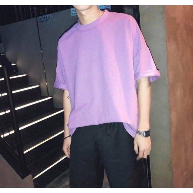 Áo Thun Tay Lỡ Unisex Nhiều Màu Cho Nam Nữ - Phông Trơn Tay Lỡ- mặc đồng phục nhóm, lớp, bạn bè, teambuilding