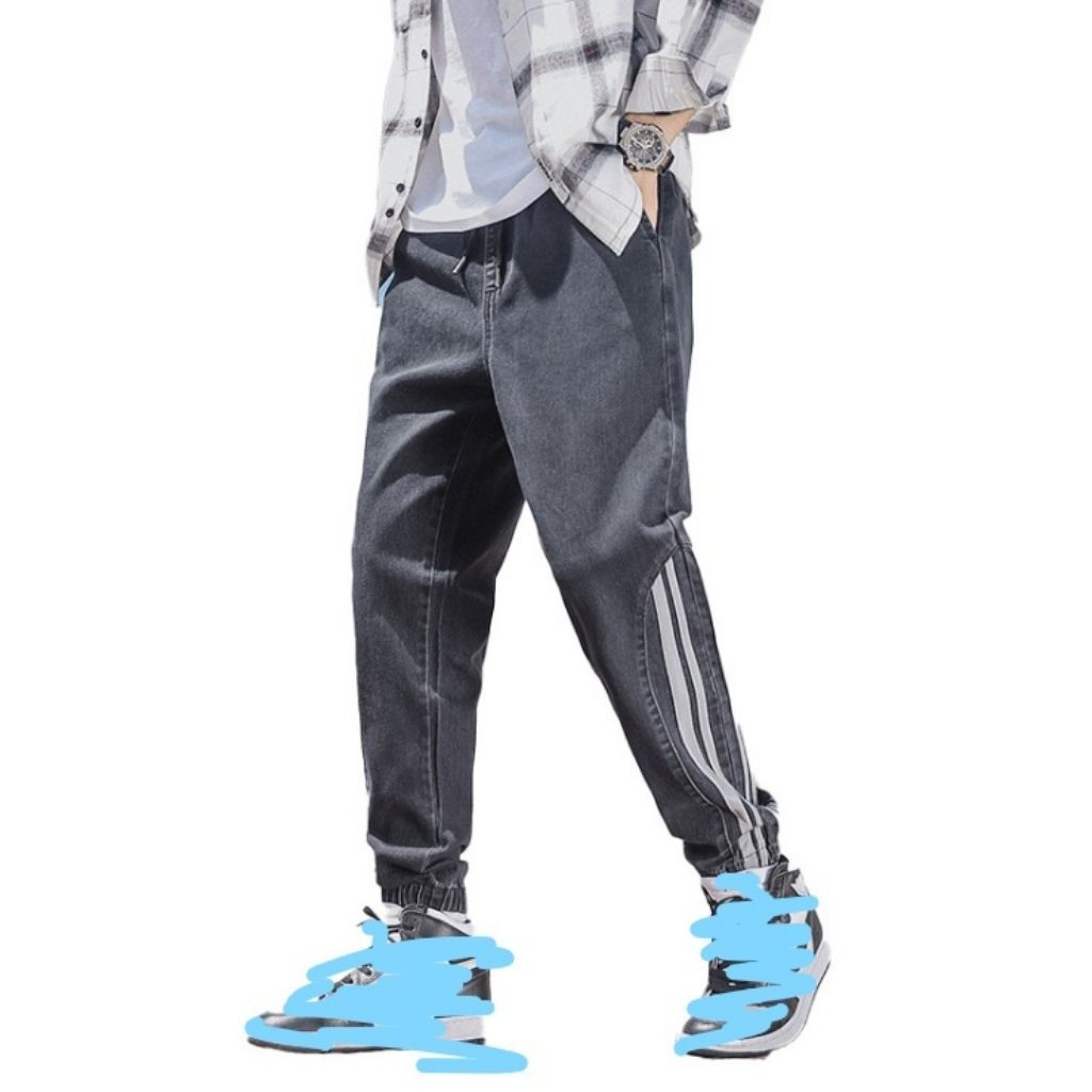 quần jeans jogger có phản quang cá tính nổi bật | BigBuy360 - bigbuy360.vn