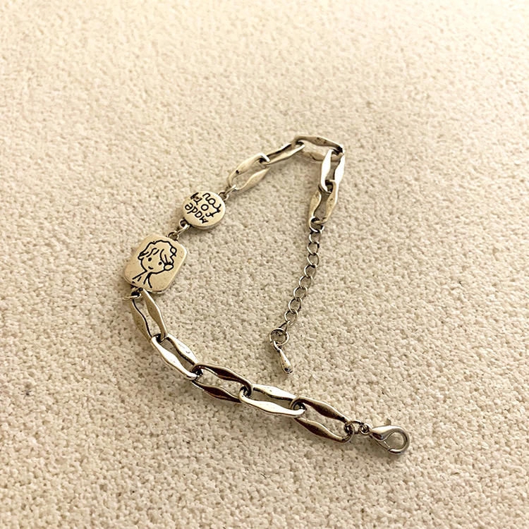 Vòng Tay Mặt Cười Phong Cách Hip Hop Hàn Quốc Cá Tính