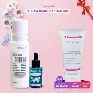 Combo trị nám trắng da thải độc detox blanc
