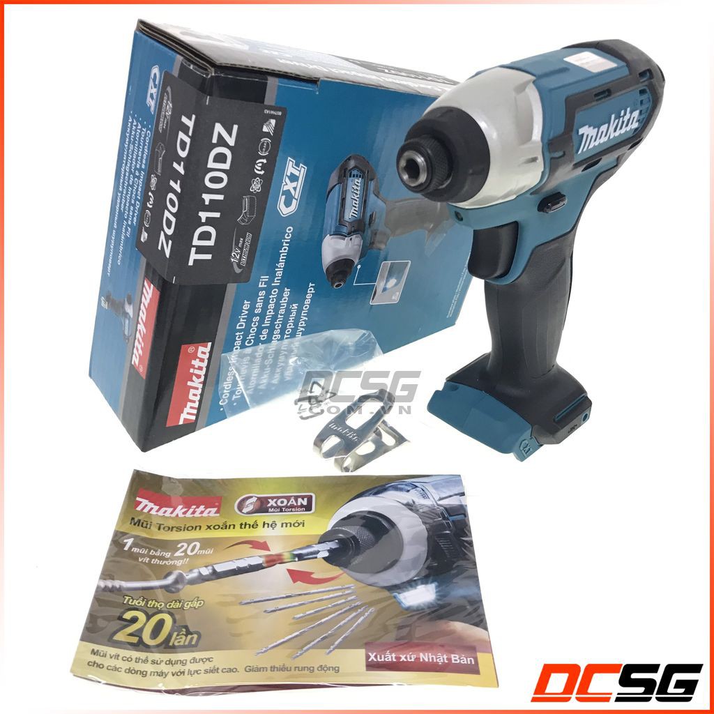 Máy vặn vít dùng pin 12Vmax Makita TD110DZ (thân máy không pin sạc)