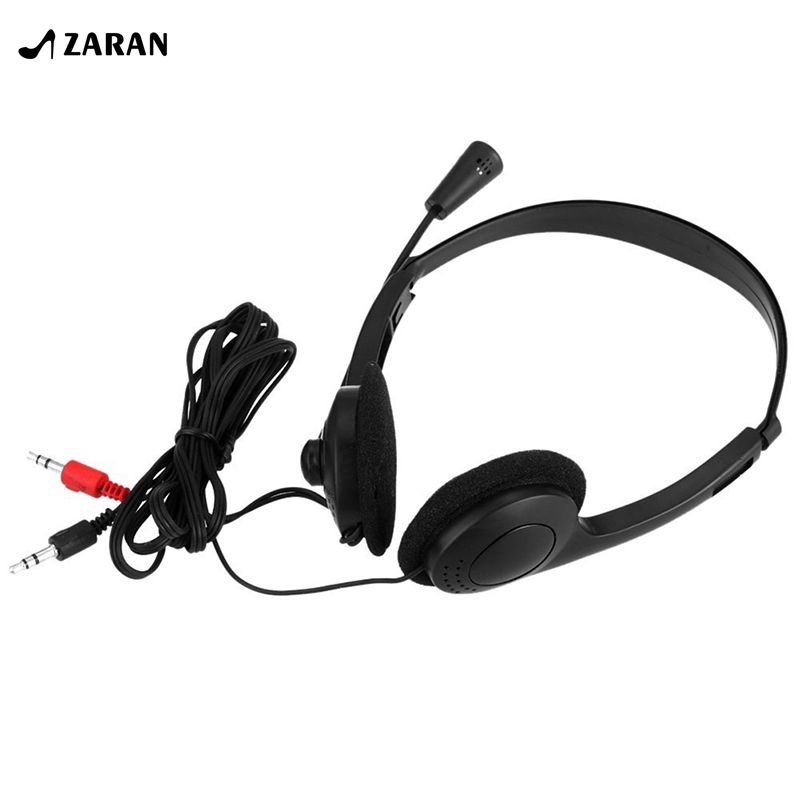 3.5mm Wired Stereo Headset Noise Cancelling Earphone with Microphone [Zaran]