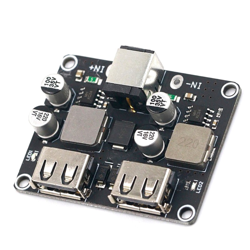 Mô Đun Hạ Áp LI QC3.0 QC2.0 USB DC-DC 6-32V 9V 12V Chuyên Dụng