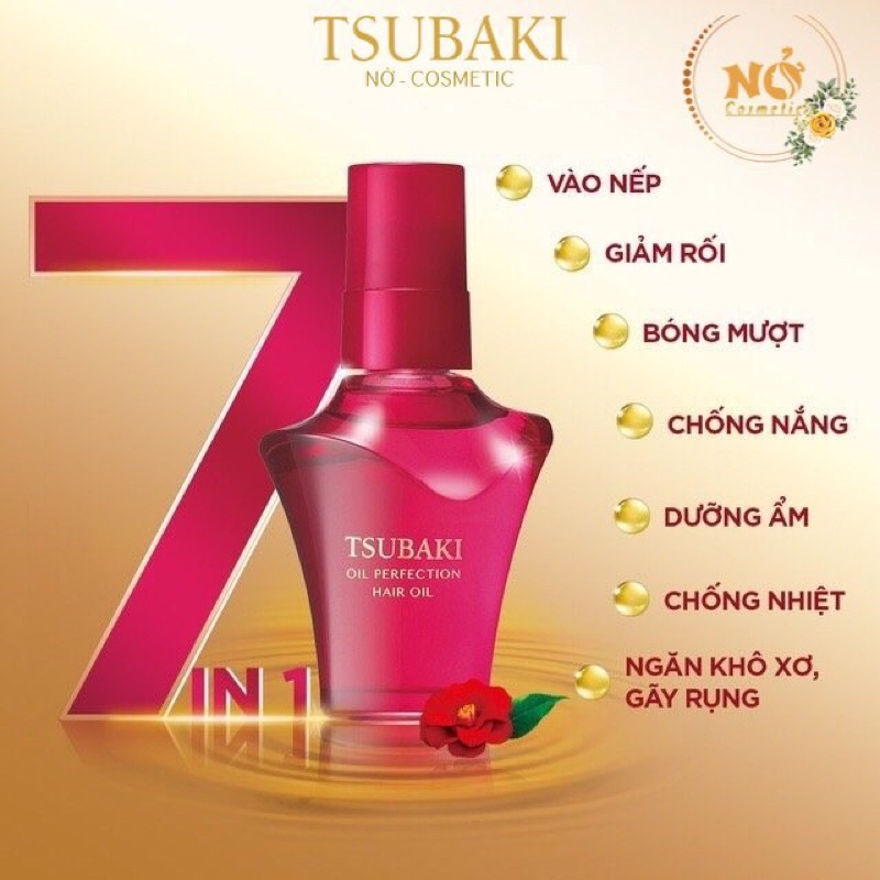 Dầu Dưỡng Tóc Tsubaki phục hồi hư tổn 50ml, Dầu Dưỡng Tóc Cao cấp Tsubaki Nhật Bản