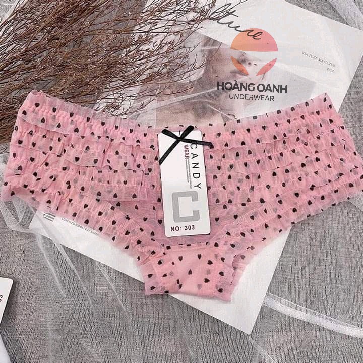 Quần lót Hoàng Oanh Underwear, quần lót dễ thương quần chip su ren cao cấp mã 303