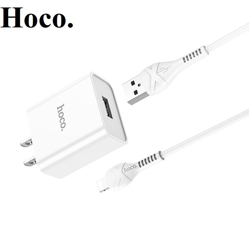 Củ sạc nhanh CHÍNH HÃNG Hoco C81 Tự Ngắt Thông Minh Khi Đầy Pin 1 Cổng USB 2.4A