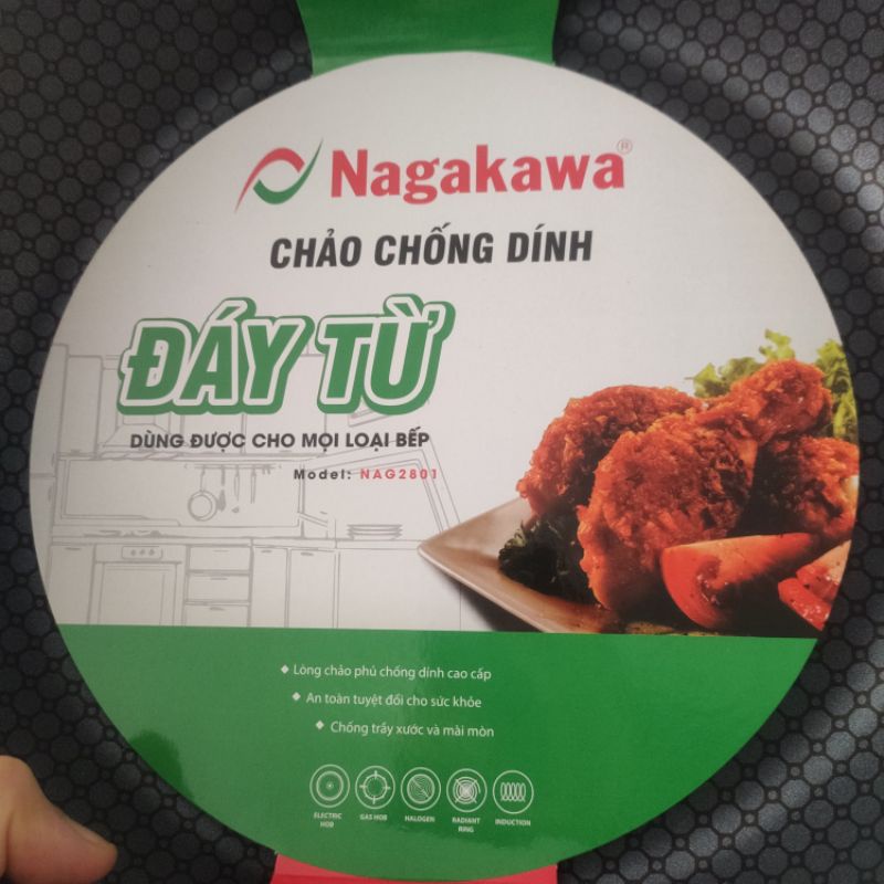 CHẢO CHỐNG DÍNH ĐÁY TỪ NAGAKAWA 28, 30