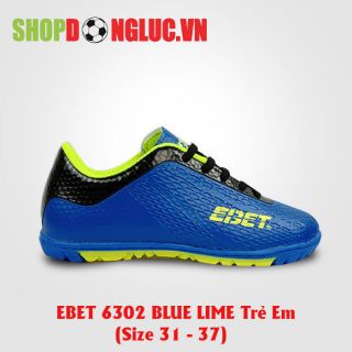 GIÀY ĐÁ BÓNG TRẺ EM EBET 6302 blue/lime