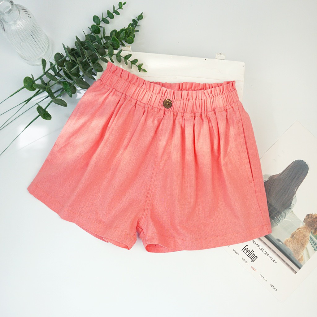 QUẦN SHORT LINEN BKID NHIỀU MÀU CHO BÉ 19-37KG